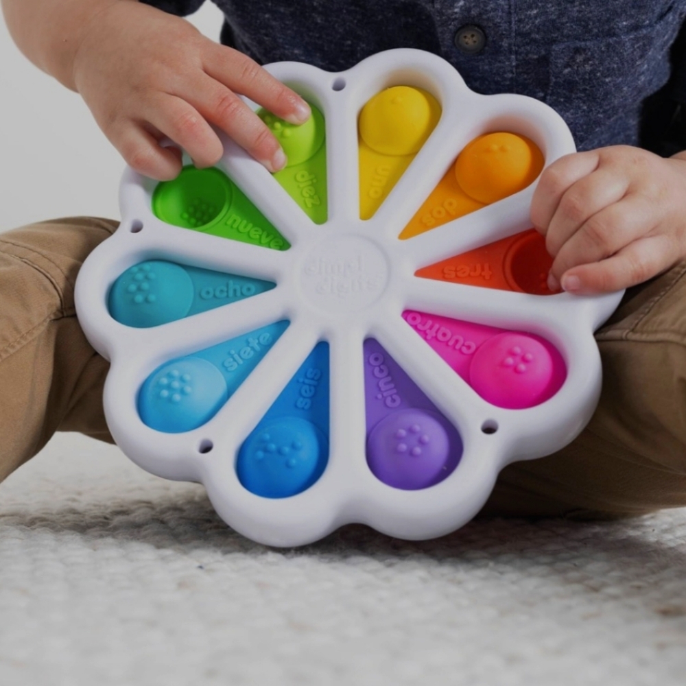Toddler Toy Popping Number And Colors Learning Sensory Bilingual Preschool Toy